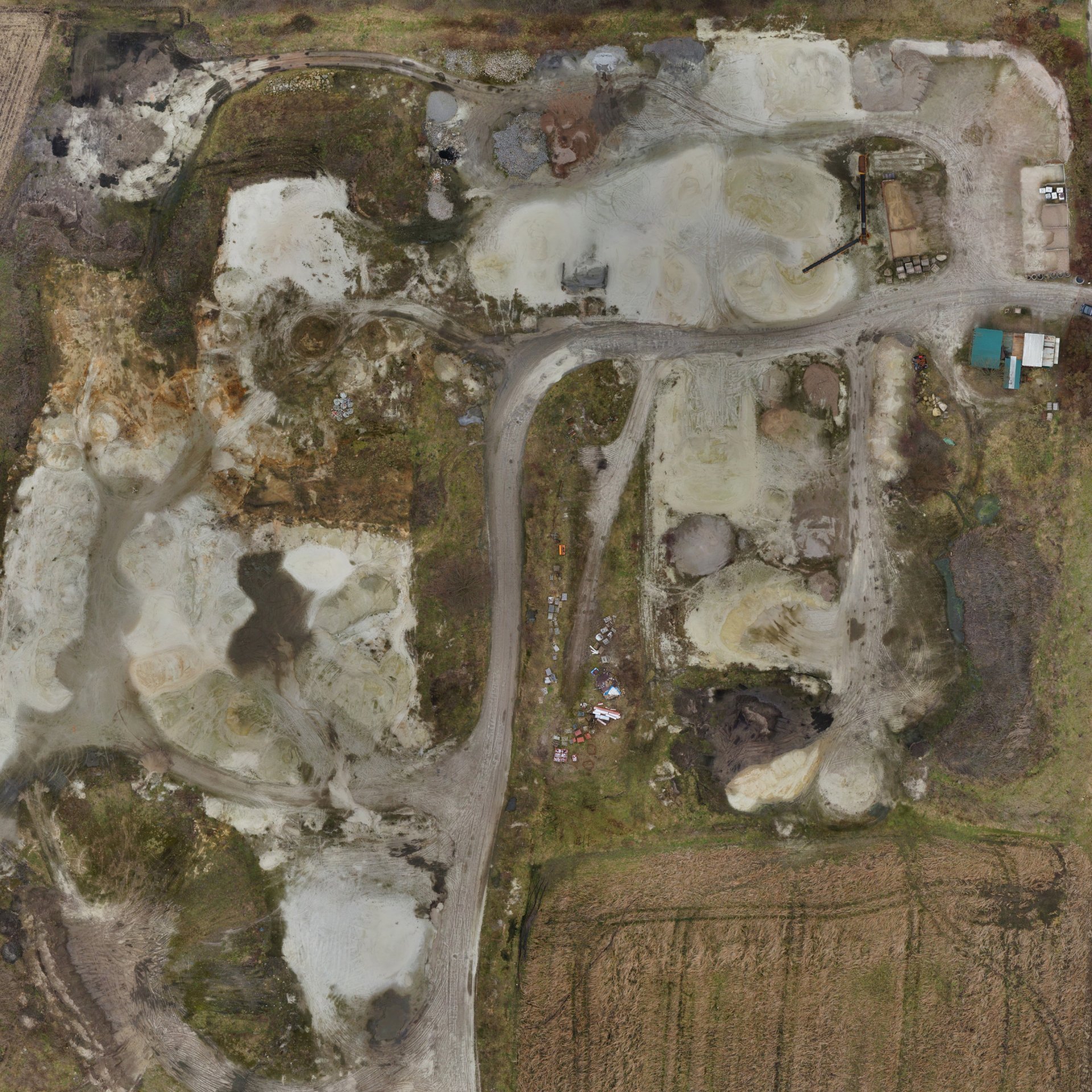 Orthophoto einer Sandgrube
